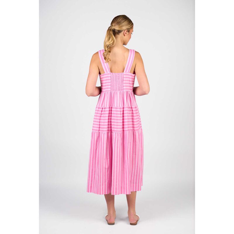 Vassalli Sleeveless Tiered Dress With Wide Straps image number 5